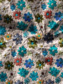 Soleia Casual Floral Pattern Bodycon Mini Dress For Women, Suitable For Summer Chic Dress - Blue - View 3