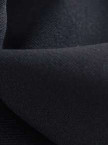 Baby Girl Black Thermal Lined Casual Comfortable Versatile Solid Color Flare Pants, Autumn/Winter Fall - Black - View 4
