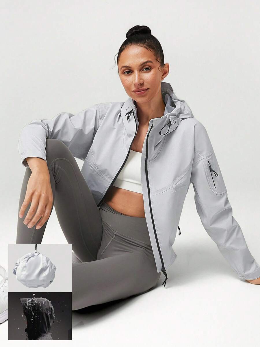 GLOWMODE TechShield Explorer Wind-Proof Hiking Jacket - Grey - View 1