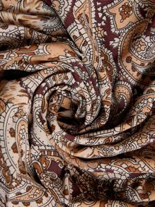 Freevana Abito casual da vacanza con stampa paisley taglie comode