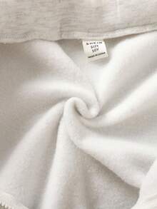 SHEIN 少女款前拉链长袖简约短款卫衣，休闲日常穿着，毕业季长袖上衣，返校季，秋冬季