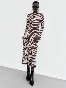 Lumivelle Halloween Women Long Dresses Fall Cloth For Women - Multicolor - View 4