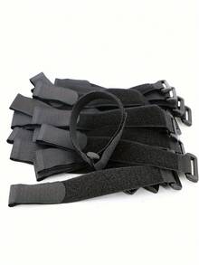 10/30/50 Reusable Cable Ties With Hook  Loop Fasteners  Nylon Cord Organizer For Wires, Cables, And Storage - Multicolor - View 5