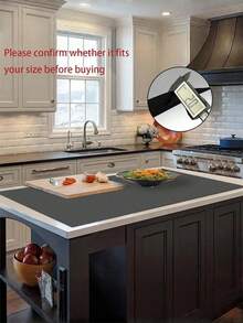 SHEIN 1件装，厨房台面垫，大号餐垫，台面保护垫，防滑耐热桌面保护垫，多用途垫，厨房用品，家居用品，秋冬家居装饰，圣诞节 - 灰色 - 查看 10