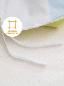 GARFIELD | SHEIN 3pc Soft Cute Cartoon Cat Print Blue Bedding Set,Suitable For Single Bed/Double Bed/Queen Bed/King Bed, Dormitory/Home - Blue - View 9