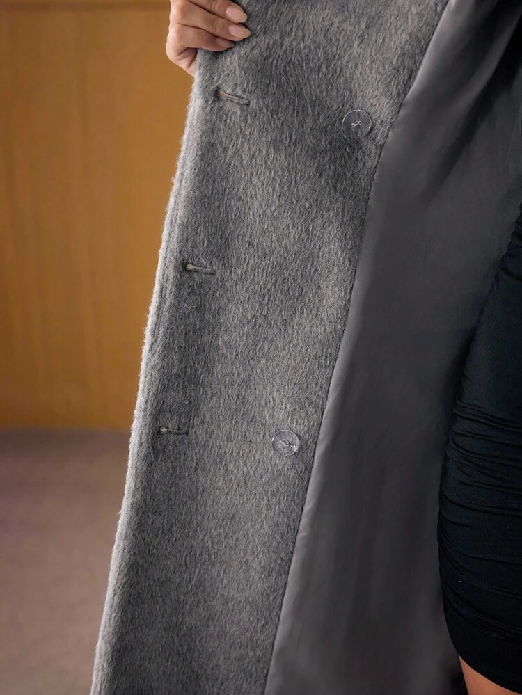 WOOL DOUBLE BREASTED OVERCOAT