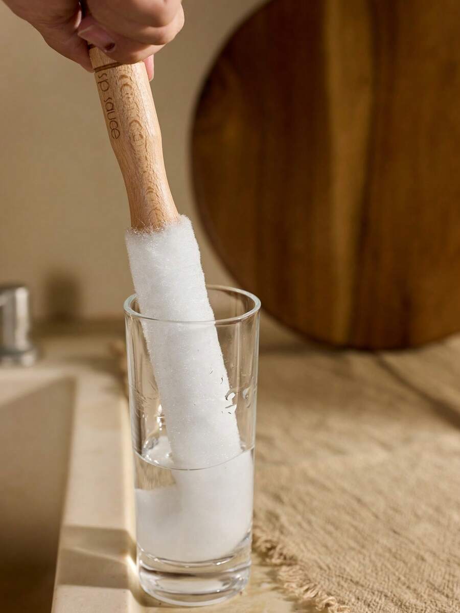 Cirelle 1 pieza Cepillo de limpieza de botellas, Limpiador de tazas en forma de L, Herramientas de limpieza, Herramienta de mango de madera para tazas, cristalería, decantadores de vino, jarrones | Cepillo para botellas, Limpiador de botellas, Cepillo de limpieza de botellas, Limpieza de tazas, Botella de agua