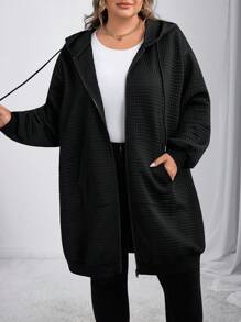 SHEIN CURVE+ Plus Size Skeleton Print Knit Elastic A-Line Dress, HalloweenGoth/Gothic Women Clothes/Halloween Plus Size /Halloween Costume,Fall Clothes For Women Winter Autumn/Autumn /Winter