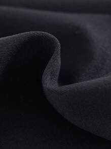 Baby Girl Black Thermal Lined Casual Comfortable Versatile Solid Color Flare Pants, Autumn/Winter Fall - Black - View 3