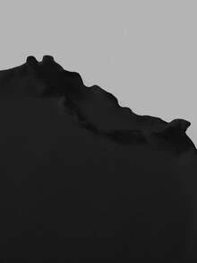 SHEIN Nova Glow Tween Girls Elegant Solid White Color Stand Collar Bachelorette Dress Y2k Dress , Suitable For Casual Daily Wear & School Daily , Back To School,Graduation Dress Black Dress Bubble Hem Girls Sleeveless Dress Girls Black Dress Kids Black Dress Tween Black Dress Black Dress Girl Black Dress For Tweens Black Dress Kid Girl