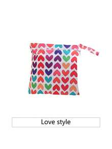 1 件防水湿袋，可水洗，可重复使用，适用于旅行、海滩、泳池、脏运动服、湿泳衣、洗漱用品 - 彩色 - 查看 8