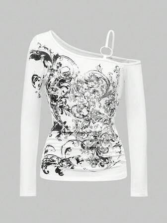 Grunge Punk Joli t-shirt femme violet tropical à motif de vignes, sans manches, avec épaules croisées, élastique et froncé. Convient pour l'été, la plage, la remise des diplômes, Pâques, les concerts, les vacances à Nashville, élégant