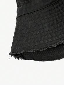 MUSERA Frayed Edge Tie String Bucket Hat Cool For Festival