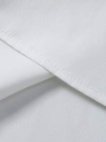 Calvornis 男士正装衬衫 纯色长袖弹力防皱正装衬衫 商务休闲纽扣衬衫 修身正装衬衫 男士修身衬衫 男士弹力衬衫 白色正装衬衫 男士商务休闲衬衫 - 白色 - 查看 8