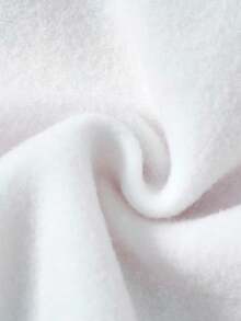 Paul Frank X SHEIN Conjunto de 2 piezas de sudadera con mangas raglán contrastadas con estampado de leopardo, estrella y mono de dibujos animados, forrada térmicamente, y falda de línea A con estampado de mezclilla para niña - Multicolor - Ver 6