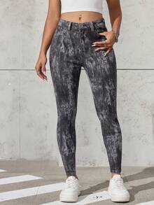 EMERY ROSE Jeans casual da donna con stampa - Multicolore - Visualizzare 3