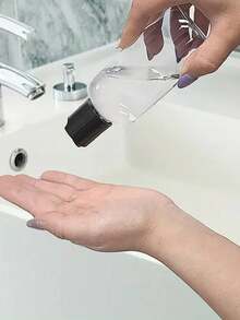 1/3/5 件旅行瓶带翻盖空透明分配器容器适用于旅行装化妆品旅行必需品、便携式配件储存 - 黑色 - 查看 7