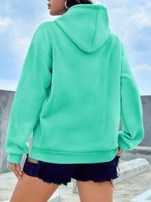 INAWLY Women's Hooded Fleece Sweatshirt With Drawstring,Long Sleeve Tops Graduation,Back To School Outfits,Graduation,Teacher Outfits For Women,Back To School Pullover Fall Outfit