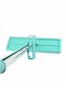 SHEIN 1 件免提拖把，平板拖把带不锈钢手柄，干湿两用，旋转拖把垫，夹式设计带拧干，瓷砖和硬木地板清洁，浴室清洁工具，吸水拖把，木地板平板拖把（含拖把垫*1），保护地板，无残留 - 彩色 - 查看 11