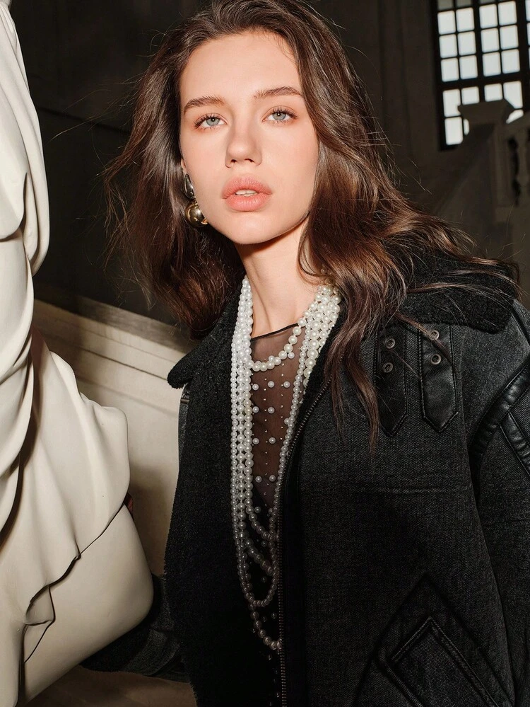 Casual Zip-Up Long Sleeve Women Coats, Warm For Autumn/Winter Street Wear