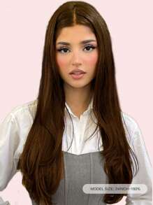 9AM Hair Brown Wear And Go Glueless Wigs Human Hair Pre Cut 26 Inch 5x6 Chocolate Brown Straight Glueless Wig Human Hair Pre Plucked Bleached Knots #4 Dark Brown Lace Closure Wigs 180 Density For Women Winter Christmas Halloween Costumes Autumn Outfits Women Fall Outfits