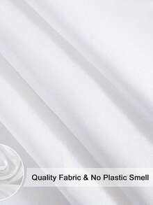 纯色防水浴帘 - 复古浴室装饰，秋季美学，波西米亚风格，可爱的返校必备品，大学宿舍配件，涤纶内衬，防潮，易清洁