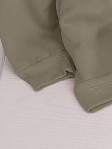 EMERY ROSE Sudadera de forro polar con estampado de montaña y letras para mujer de talla grande, "Innate Desire Travel 1893", manga larga, para graduación, maestros, regreso a la escuela, otoño - Marrón Mocha - Ver 5