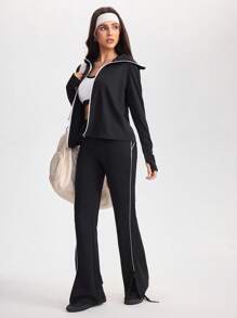 SHEIN Sports Nueva chaqueta versátil para deportes al aire libre, running, fitness y entrenamiento