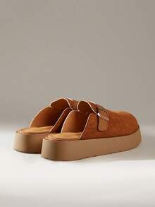 Solecia Einfache, lässige Alltagsschuhe für Frauen mit dicker Sohle - Braun - Übersicht 4