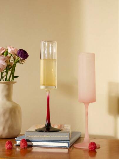 Transparent Glass Stemmed Cup, Red Wine Glass, Champagne Flute, Juice & Cold Drink Cup, Premium Luxury Style, Ideal For Home, Cafe, Hotel, Restaurant, Holiday Gift, Souvenir | Wine Glass,Wine Glasses,Glasses Drinking