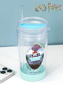 HARRY POTTER X SHEIN 1PC Straw Cup, Reusable Drinking Iced Coffee Cup, Wagon Cup, Adult And Children's Gifts - Multicolor - View 2