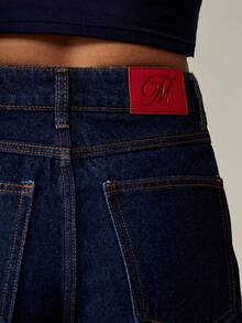 MISSGUIDED Vintage Style Wide Leg Jeans High Waisted Retro Denim Long Pants Classic Casual Workwear Y2K Street Style Fall Winter Fashion Design Raw Denim - Blue - View 4