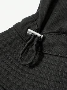 MUSERA Frayed Edge Tie String Bucket Hat Cool For Festival