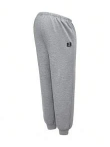 Modmama Pregnant Women's Fleece Applique Adjustable Waist & Cuff Sweatpants Adjustable Waist Sweatpants Winter Sweatpants Warm Sweatpants Thermal Lined Sweatpants Autumn/Winter - Multicolor - View 12