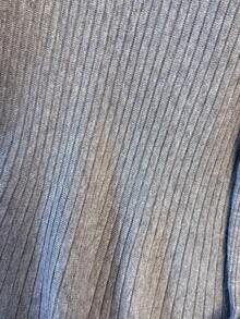 Franclia 全新圆领长袖收腰A字型女式毛衣裙