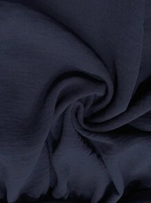 Firerie Áo sơ mi tay dài viền xoắn cỡ lớn, màu xanh lá cây - Màu xanh hải quân - Xem 8