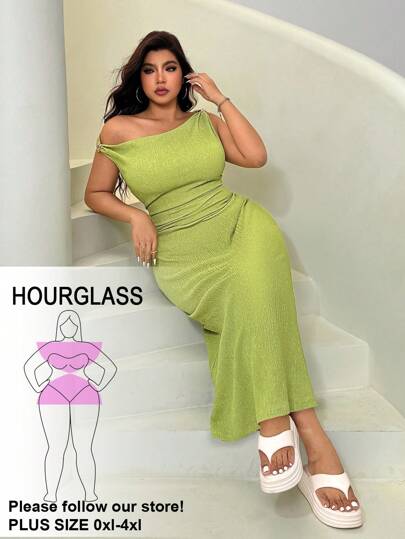 Solflare Chic Lime Green Plus Size Off-Shoulder Maxi Dress For Women. This Elegant Knitted Bodycon Features Stylish O-Ring Straps And A Subtle Hem Slit, Perfect For Any Special Occasion Or Summer Party. Lime Green Dress Women Long Bodycon Dress Green Elegant Dress Off The Shoulder Dress