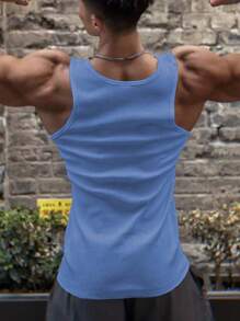 Manfinity Sport Corelite 3 件套男士纯色圆领休闲运动背心健身上衣背心套装基本款 T 恤篮球运动服男士连帽衫 - 彩色 - 查看 6
