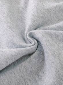 SHEIN Vintaside Kids Baby Boy 3pcs Solid Bow Front Joggers - Multicolor - View 4