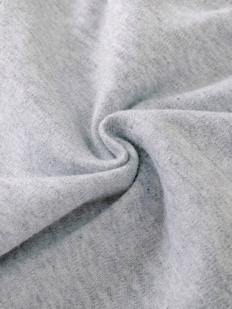 SHEIN Vintaside Kids 3pcs/Pack Baby Boys' Solid Color Front Bow Sweatpants Chic Outfits For Autumn/Winter - Multicolor - View 4