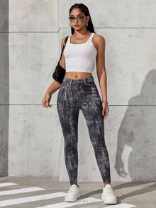 EMERY ROSE Jeans casual da donna con stampa - Multicolore - Visualizzare 4