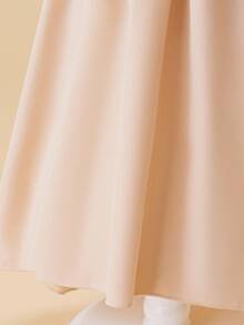 Glamorique Kids 年轻女孩'可爱，优雅，奢华香槟色亮片吊带连衣裙，派对连衣裙 - 杏色 - 查看 5