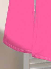 SHEIN Tween 女孩休闲简约蓝色条纹“NEW YORK”图案，撞色粉色，返校，学院风，短袖上衣和裤子两件套，适合夏季，图案 T 恤，复古，女孩返校服装，节日服装，可爱，卡哇伊，返校，休闲，针线活，返校，猎豹印花 - 彩色 - 查看 7