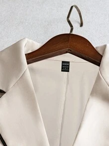 GlowEve CURVE Women's Contrast Trim Suit Vest Jacket Winter Fall Autumn - Multicolor - View 6