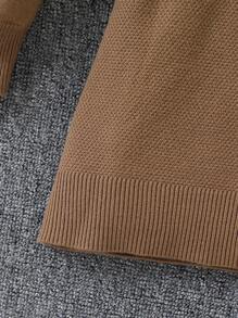 Áo khoác cardigan cho bé trai tuổi teen, áo cardigan kaki dáng suông cổ đứng có khóa kéo, áo len cổ lửng có khóa kéo, áo cardigan dài tay cổ tròn, mềm mại và thoải mái cho mùa thu và mùa đông. Thích hợp cho sử dụng hàng ngày, đi du lịch, nghỉ mát, ở nhà, và cho trẻ em mặc khi đi học trở lại vào mùa thu. - Cà phê nâu - Xem 5