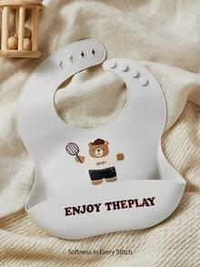 Cozy Pixies 1 件婴儿围兜，可水洗且易于清洁（三件随机发货一件） - 彩色 - 查看 6