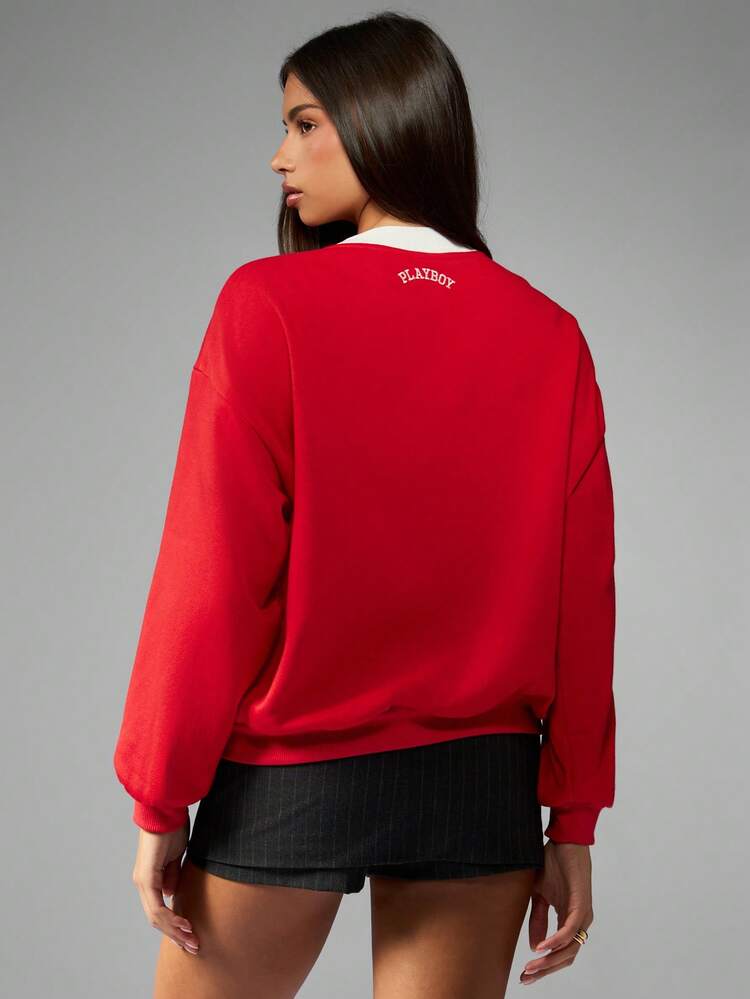 PLAYBOY × example スウェット SEQUENZE トレーナー スウェット 「SEQUENZ/シークエンズ