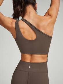 GLOWMODE 24英寸featherfit™ Peekaboo不對稱剪裁單寧玩偶裝,低衝擊瑜伽日常使用 - 肉桂靈感 - 查看 8