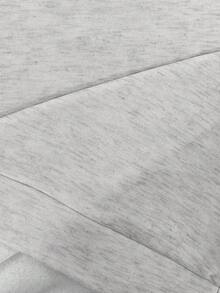 SHEIN Áo hoodie trễ vai in hình xe hơi thường ngày dành cho nữ, Thu/Đông - Màu Xám nhạt - Xem 5