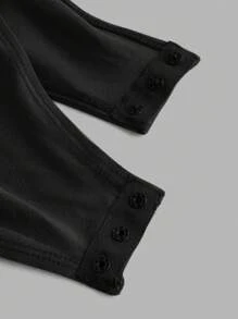 SHEIN EZwear Bộ 4 áo liền quần cổ tròn tay ngắn cho nữ, nhiều màu, thích hợp cho mùa hè - Nhiều màu - Xem 3